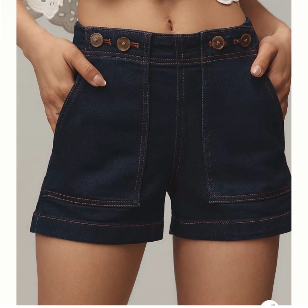 Pilcro Knit High-Rise Utility Shorts